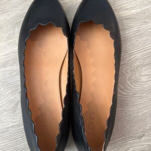 J Crew Scalloped Ballet Flats- never worn